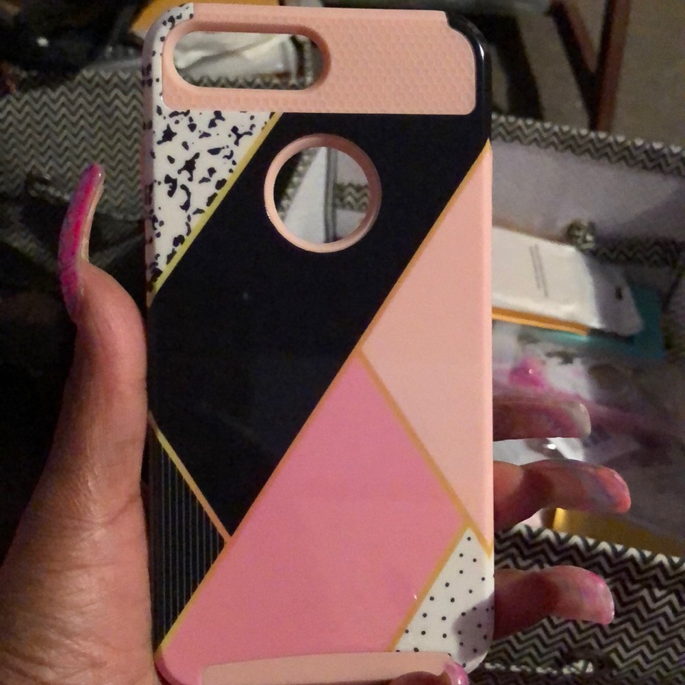 iPhone 7/8 Plus in pink leopard